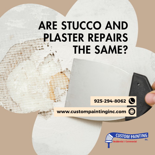 Are Stucco and Plaster Repairs the Same for Concord, CA area homes?